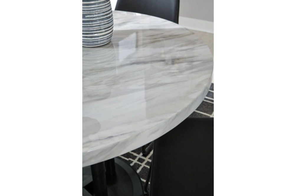 Signature Design by Ashley Centiar Counter Height Dining Table and 4 Barstools